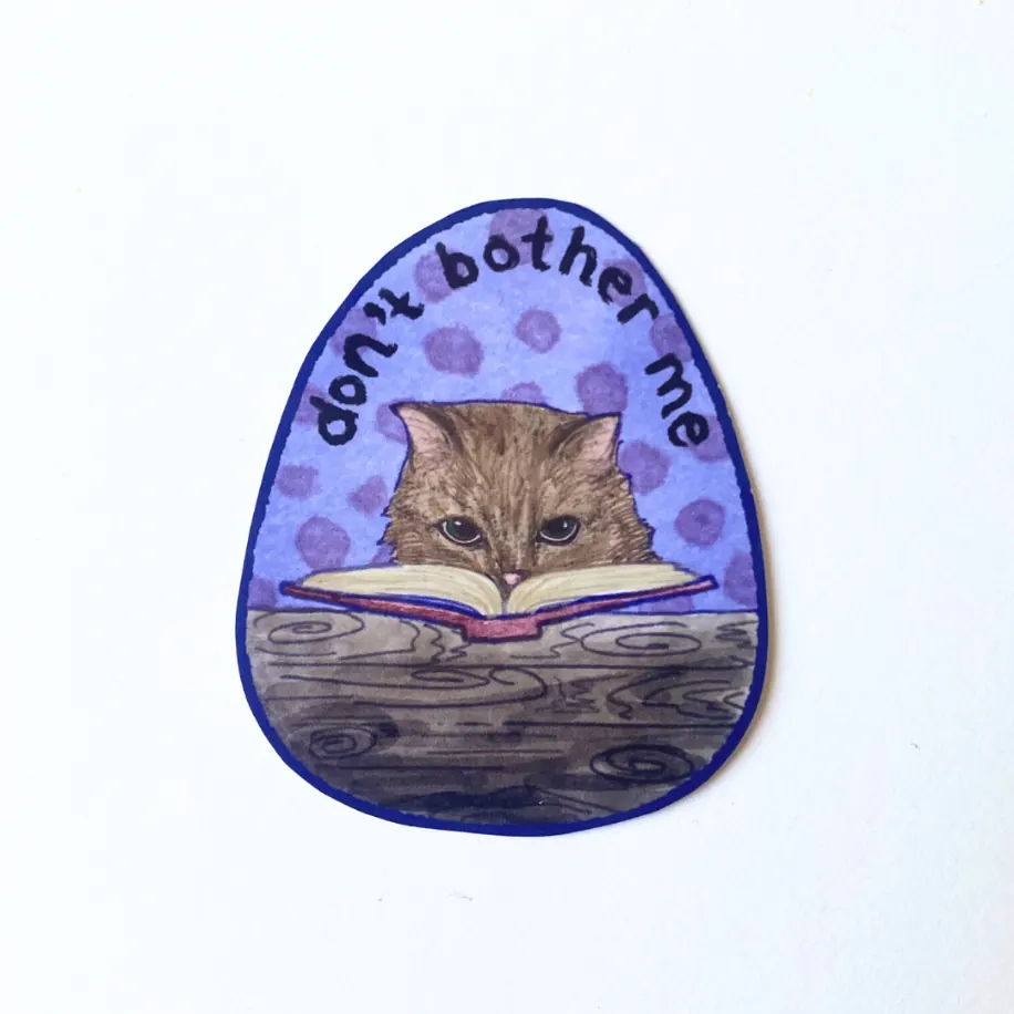 Eylül'ün Don't Bother Me adlı sanat çıkartması, sticker, 2026